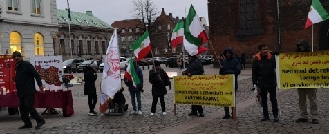 گرامیداشت شهدای قیام ایران در آرهوس دانمارک