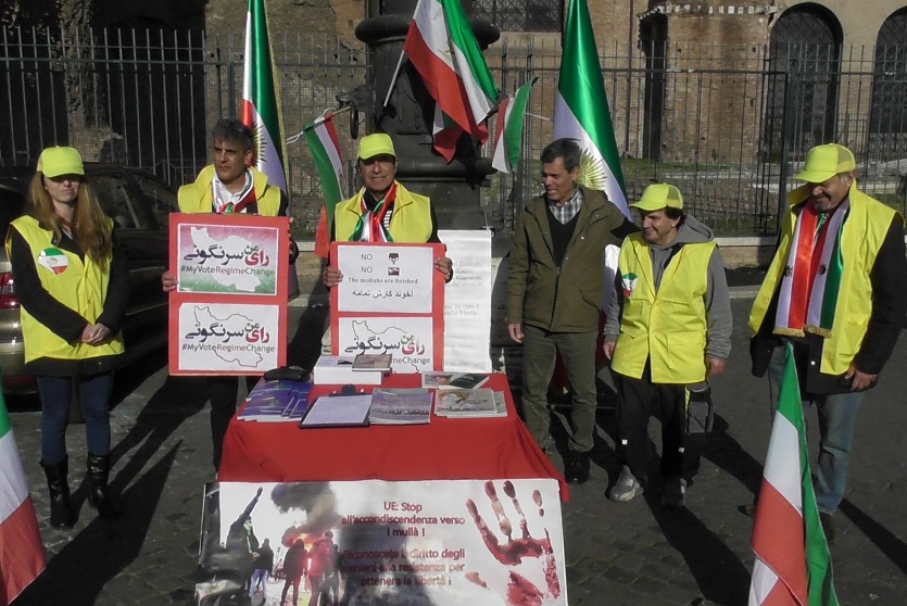 رم- کارزار تحریم نمایش انتخابات رژیم آخوندی توسط ایرانیان آزاده