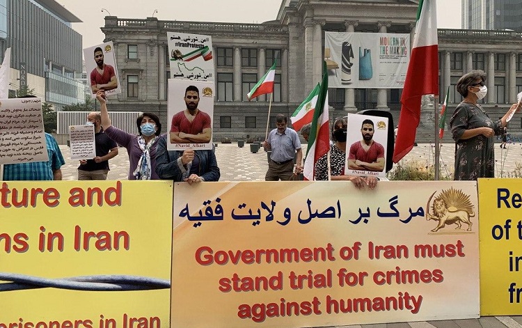 تظاهرات ایرانیان آزاده - محکومیت اعدام جنایتکارانه نوید افکاری - همبستگی با قیام‌آفرینان