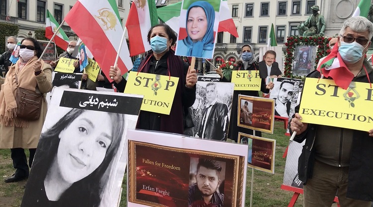 بروکسل - تظاهرات ایرانیان در مقابل مقر اتحادیه اروپا