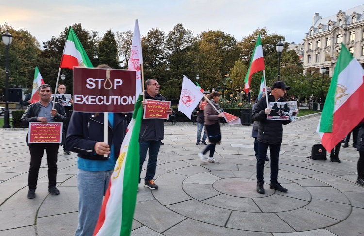 تظاهرات ایرانیان آزاده در کشورهای مختلف علیه اعدام در ایران 