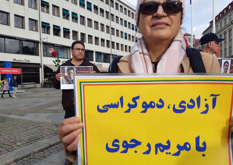 تظاهرات ایرانیان آزاده در محکومیت نقض حقوق بشر در ایران