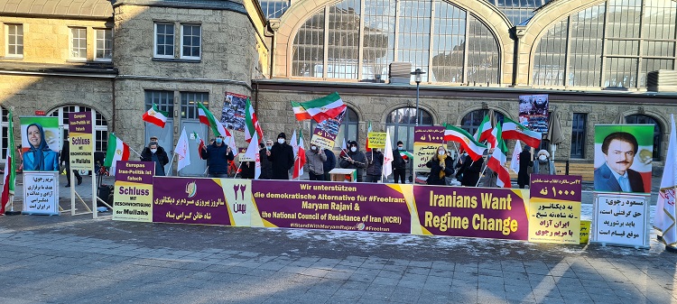 آلمان - تظاهرات ایرانیان آزاده - گرامیداشت سالگرد انقلاب ضدسلطنتی