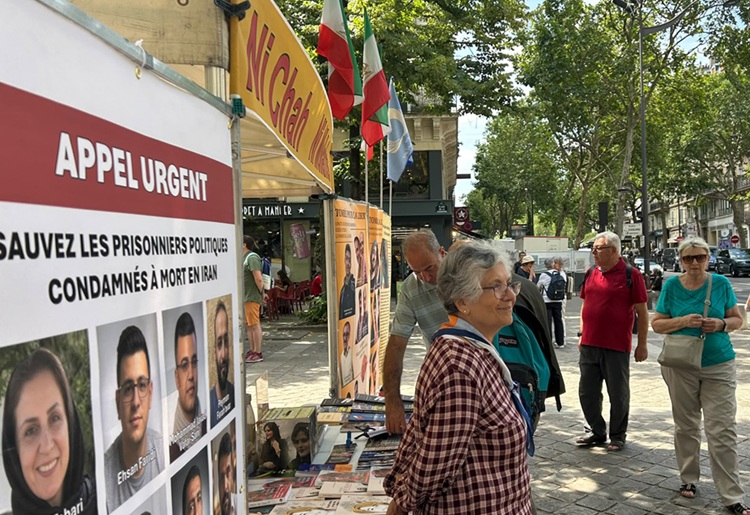 آکسیون اشرف‌نشان‌ها در پاریس، کپنهاگ و یوتوبوری سوئد در حمایت از قیام سراسری مردم ایران وکارزار سه شنبه های نه به اعدام 