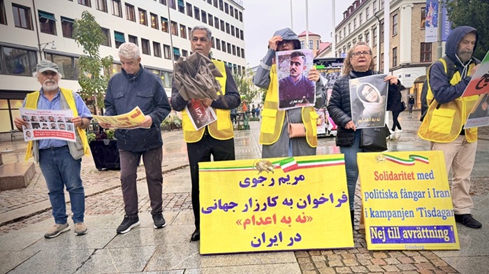  برگزاری میز کتاب علیه اعدامهای جنایتکارانه قضائیه جلادان، در پاریس و یوتوبوری سوئد
