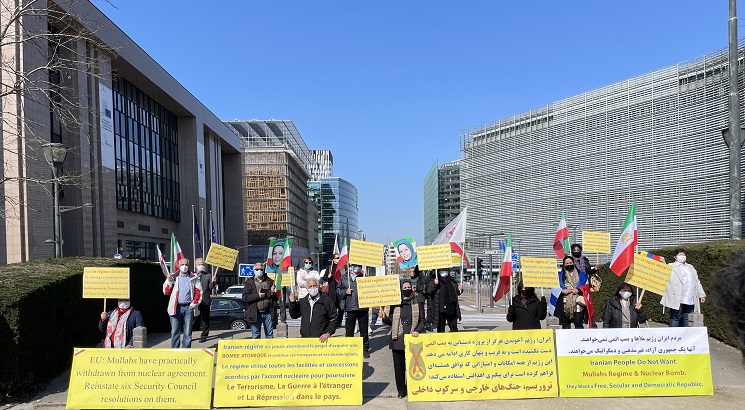 تظاهرات ایرانیان آزاده در بروکسل2