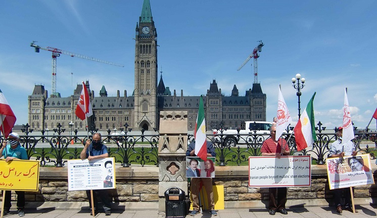 تظاهرات کانادا علیه سیرک انتخاباتی رژیم-1
