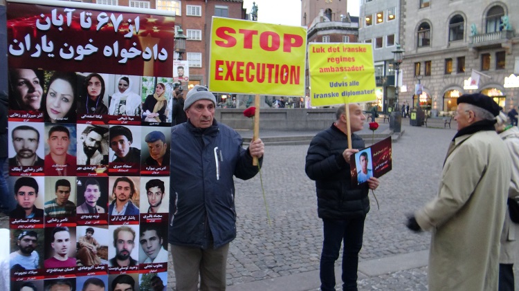تظاهرات در دانمارک علیه رییسی-1