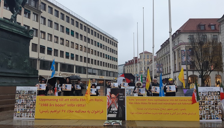 تظاهرات در سوئد در حمایت از قیام اصفهان-1