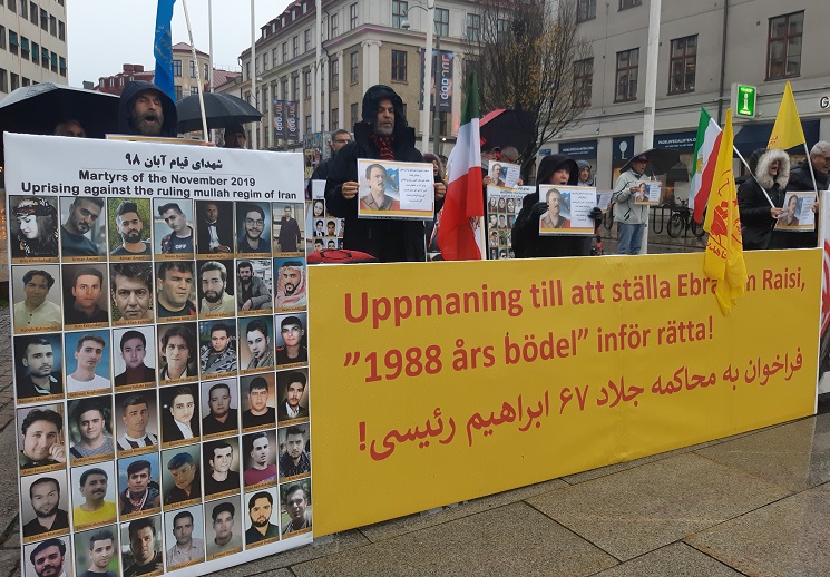 تظاهرات در سوئد در حمایت از قیام اصفهان-2