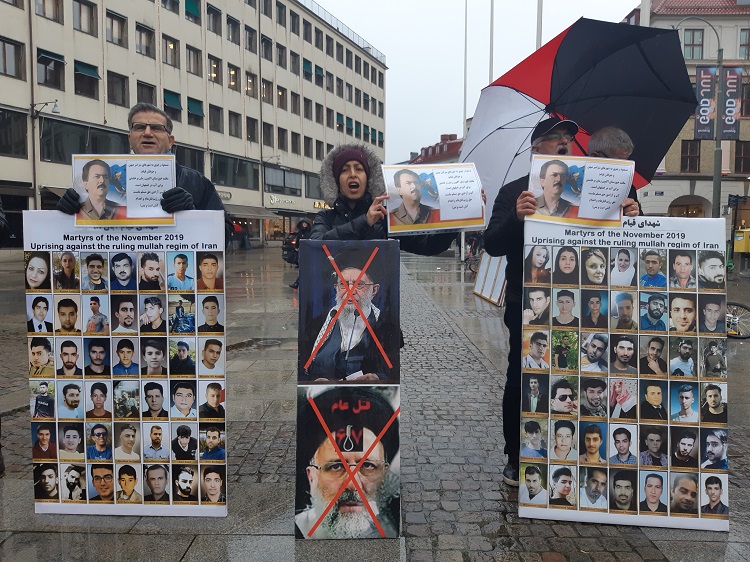 تظاهرات در سوئد در حمایت از قیام اصفهان-3