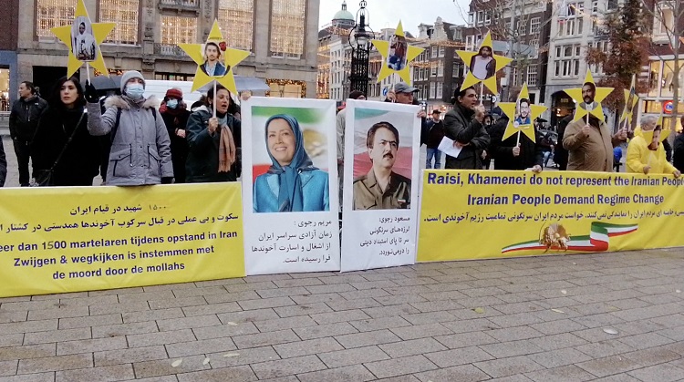 تظاهرات علیه رییسی جلاد در هلند-1