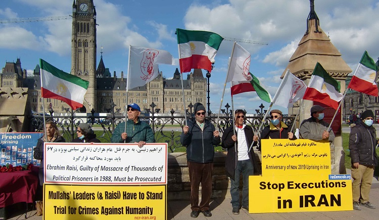 تظاهرات علیه رییسی در کانادا-1