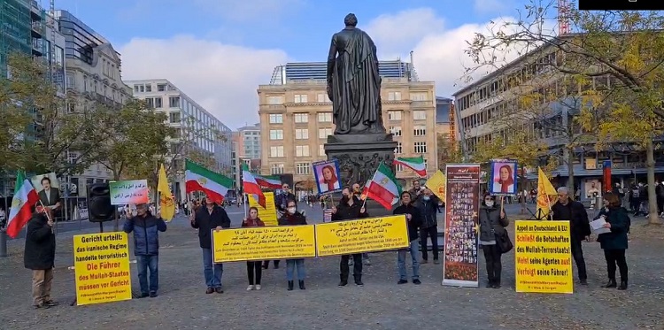 تظاهرات فرانکفورت علیه رییسی-1