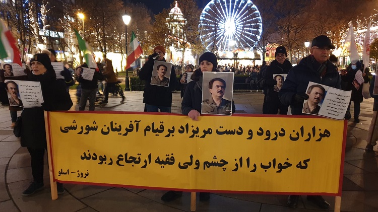 حمایت ایرانیان در اسلو از قیام اصفهان-2