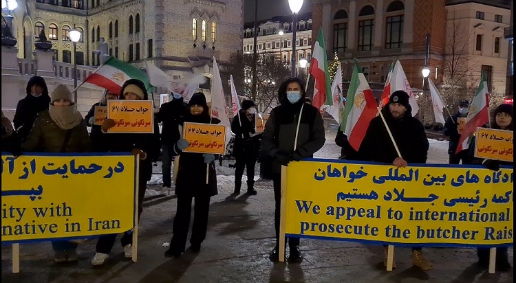 نروژ تظاهرات ایرانیان علیه رییسی جلاد -1