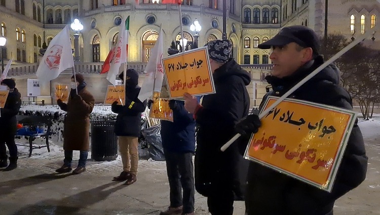 نروژ تظاهرات ایرانیان علیه رییسی جلاد -2
