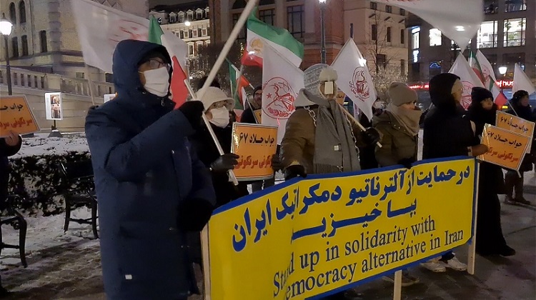 نروژ تظاهرات ایرانیان علیه رییسی جلاد -4