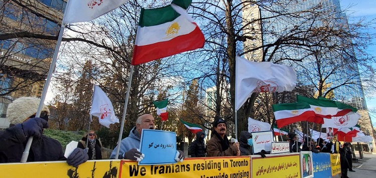 کانادا تظاهرات هواداران مجاهدین علیه رییسی جلاد-2