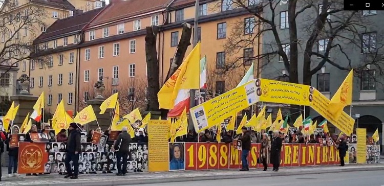 تظاهرات هواداران مجاهدین در  استکهلم-2
